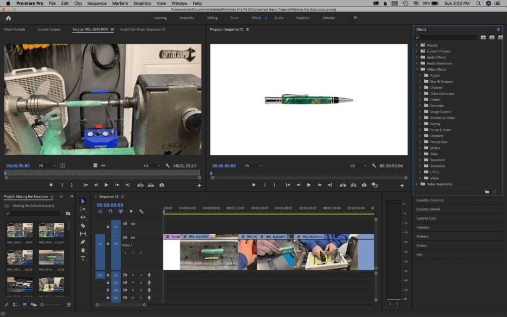 Premiere Pro sceenshot